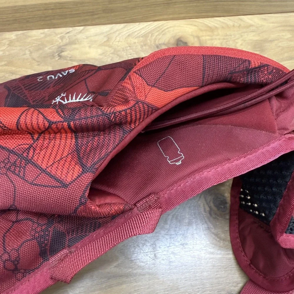 OSPREY Savu 2 Red Lumbar Pack Waist Hip Fanny Bag Hiking Outdoor Bag